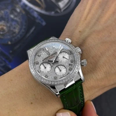 Жіночий годинник Pagani Design PD-1730 Silver-Green